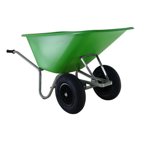 Altrad productos carretilla forza 165l contenedor HDPE verde 2 ruedas neumáticas