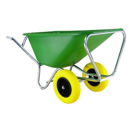 Fort productos carretilla f s 165l contenedor HDPE verde 2 ruedas nunca más gotea