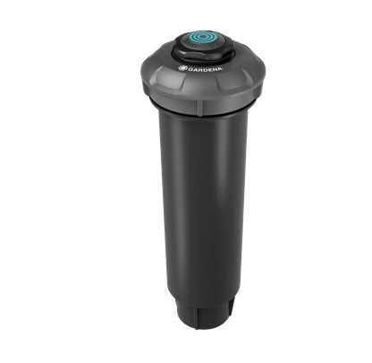 Aspersor emergente Gardena md180 (gris negro, distancia de pulverización entre 5 m y 7,5 m)