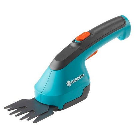 Productos Gardena tijeras para césped accucut izquierda