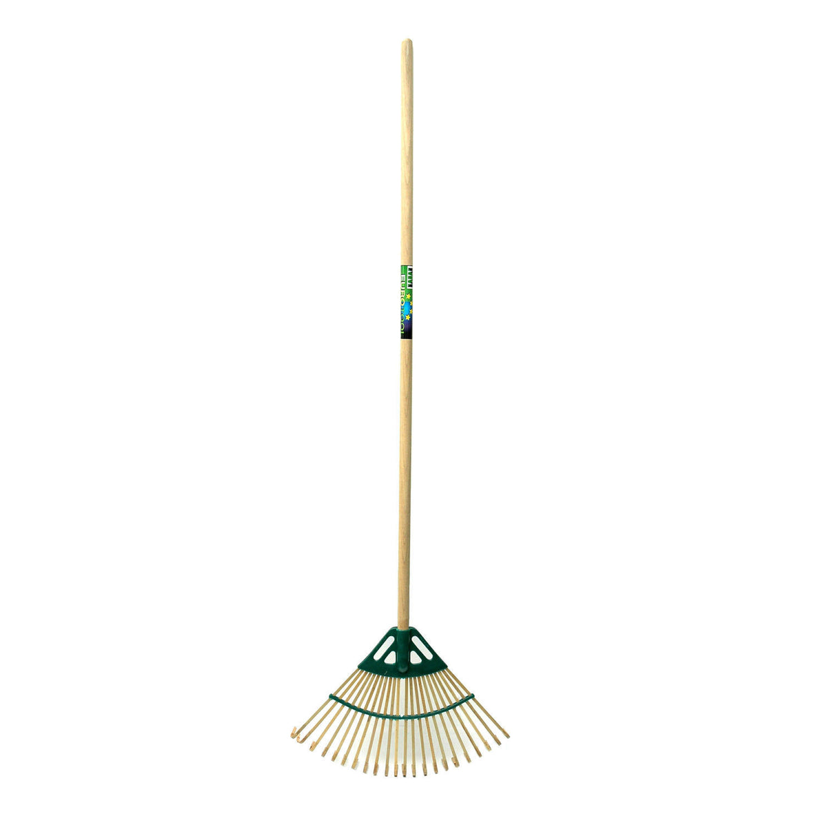 Mm eurotool productos rastrillo de césped mm bambú 22tds con mango 120cm