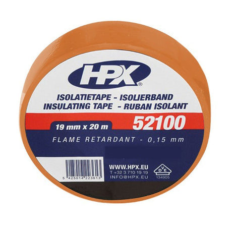Cinta aislante de productos hpx 52100 vde 19mm 20mtr marrón