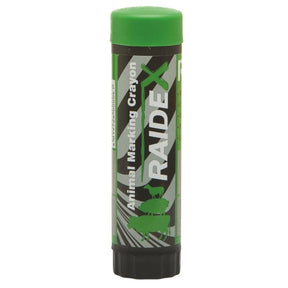 Marcador de productos Raidex verde.