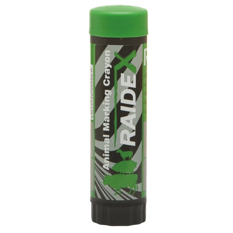 Marcador de productos Raidex verde.