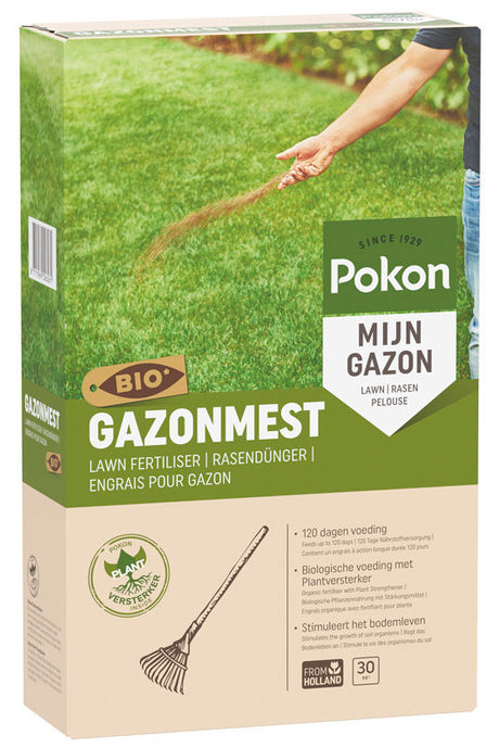 Fertilizante biológico para césped Pokon Products para 30m2 2kg