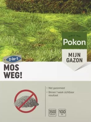 Productos Pokon quita musgo 3 5kg para 100m2