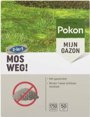 Productos Pokon quita musgo 1 75kg para 50m2