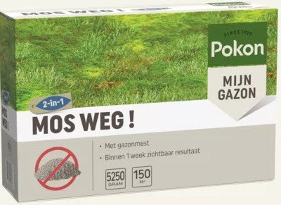 Productos pokon quita musgo 5 25kg para 150m2