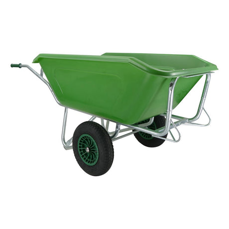 Carretilla Fort Products f s 350l base galvanizada verde 2 ruedas de aire