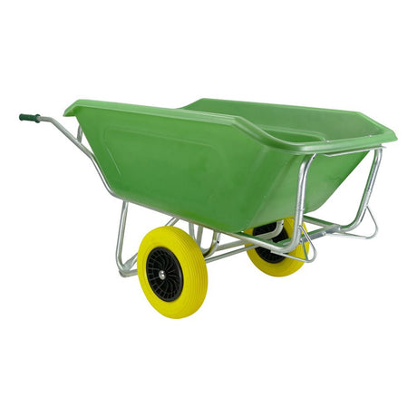 Fort productos carretilla f s 350l verde base galvanizada rueda 2 mm