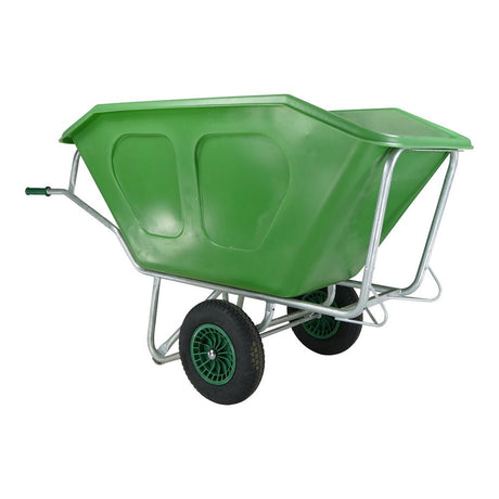 Carretilla Fort Products f s 500l base galvanizada verde 2 ruedas de aire