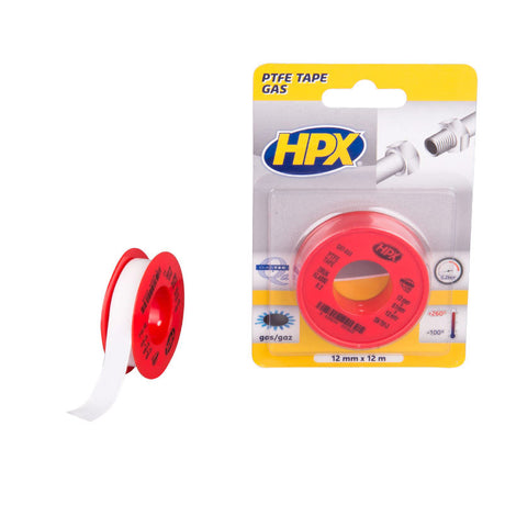 Productos hpx cinta selladora gas blister blanco 12mm x 12m y 751 3