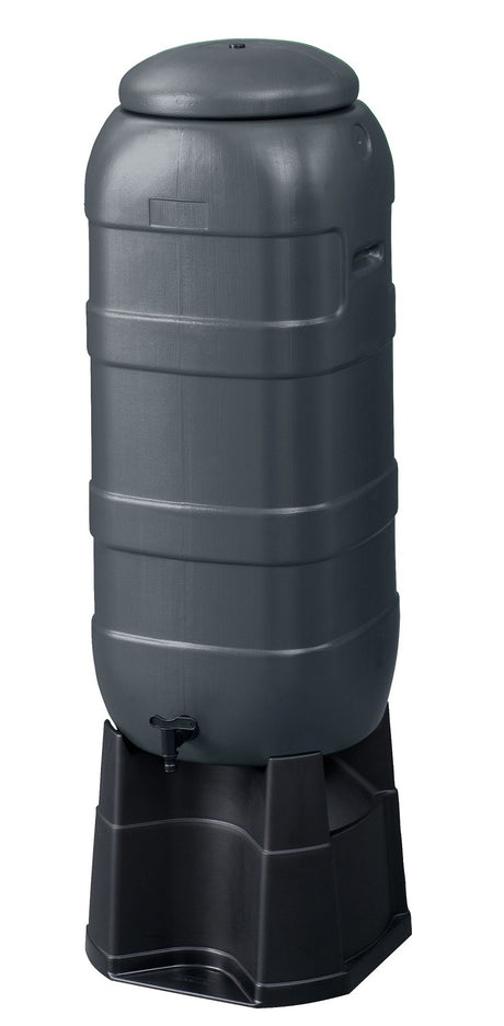 Begreen Products barril de lluvia compl 100 litros antracita más base libre