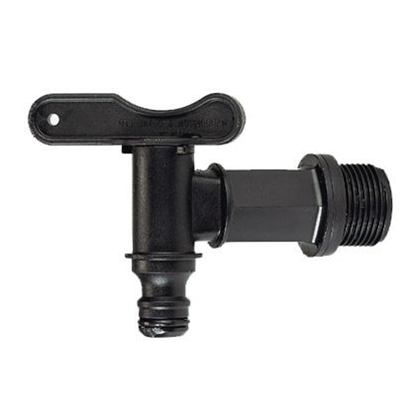 Grifo de barril de lluvia Harcostar Products negro