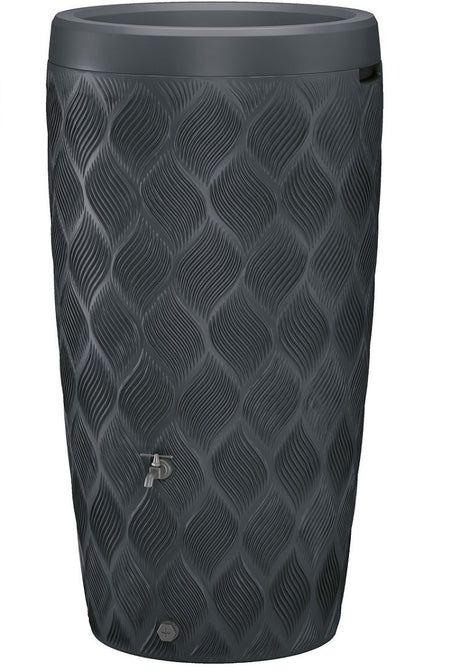 Productos barril de lluvia flow antracita 240l incl jardinera