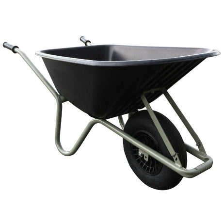 Fort Products carretilla todoterreno contenedor 100l pp base gris negro 1