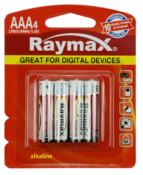 Productos raymax bateria penlite mini alcalina lr03 aaa 1 5v x4 uds