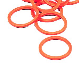 Anillo para valvula de pantorrilla 3mm rojo