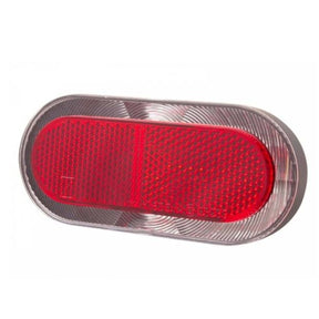 Elips de luz trasera LED de batería XB 80 mm rojo