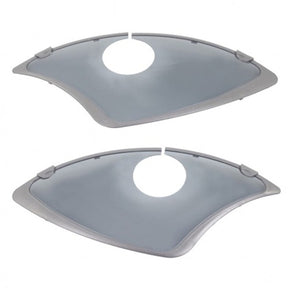 Hesling jas consent elegancia 28 '' plástico gris de plástico