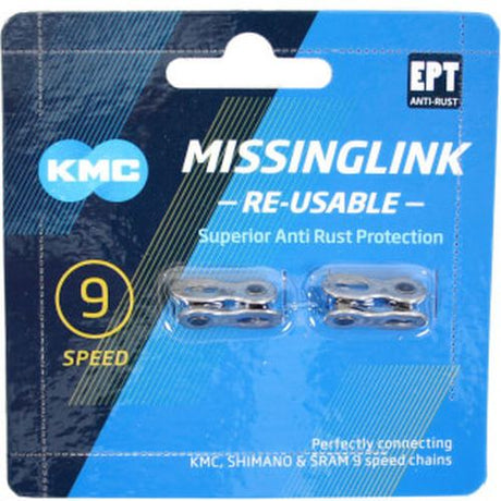 KMC Eslabón De Cadena X9 1 2x11 128 - Plata