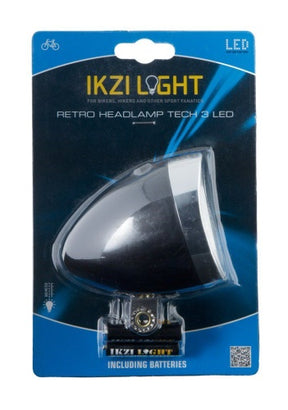 Batería negra de LED retro de faro