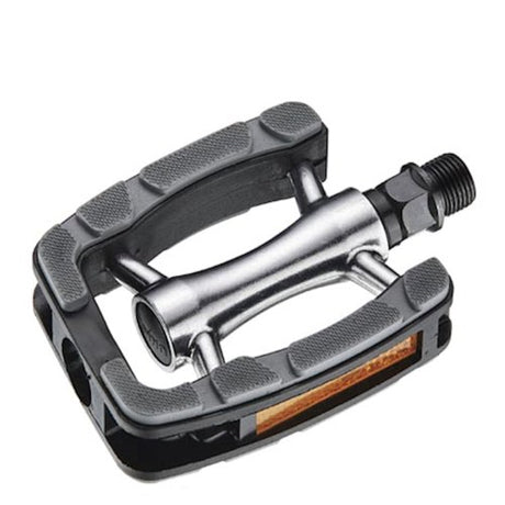Union Pedals SP-823, aluminio sin deslizamiento. Negro gris. 9 16 alambre (paquete colgante)