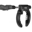 Cerradura de cuadro Axa solid++ plus++ negro sin orificio para guardabarros 71mm índice de seguridad 11 art 2**