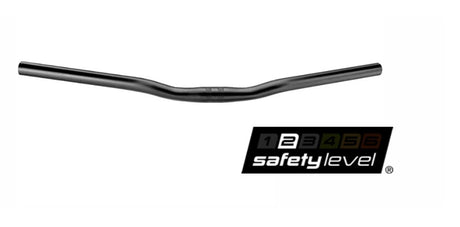 Manillar ergotec modelo ladytown 25.4, gw600, gl180, gh16, 30g aluminio negro mate
