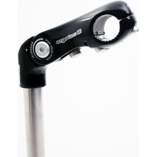 Ergotec Potencia kobra ajustable acero inoxidable 25.4 300x90 25.4 mm - negro plata
