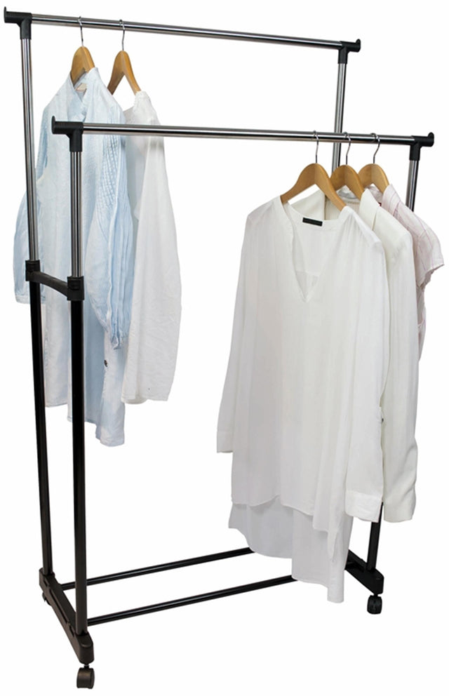 Perchero regulable doble 145x43x160cm
