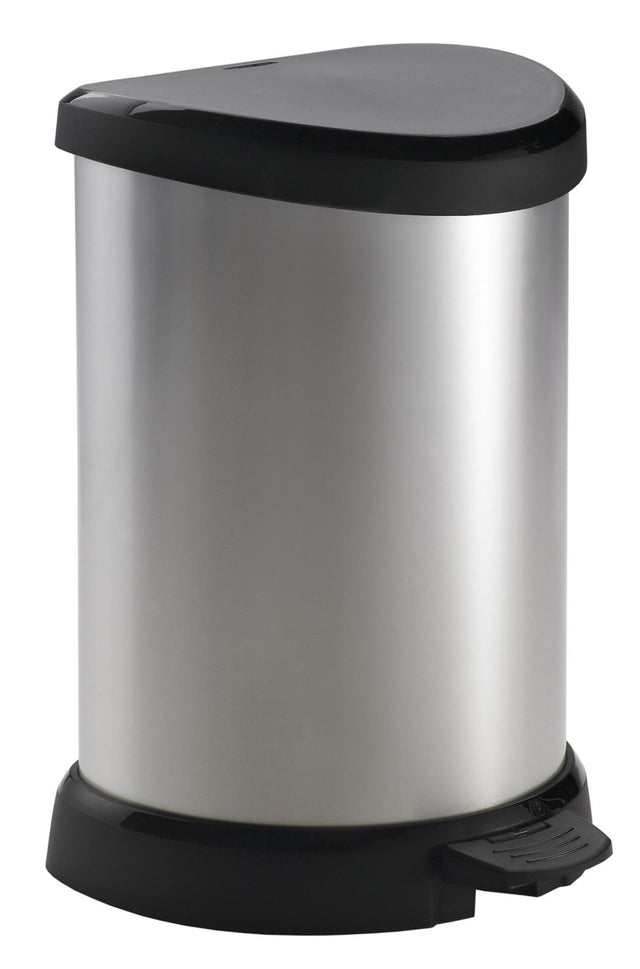 Papelera Curver decobin - 15 l - metálico - plástico reciclado