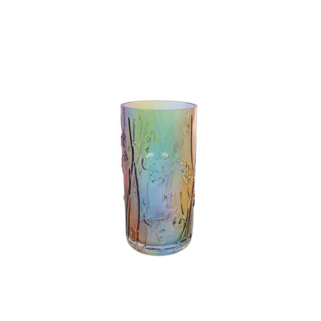 Cosydecor jarrón arcoiris s vidrio multicolor dia.8.5x17cm