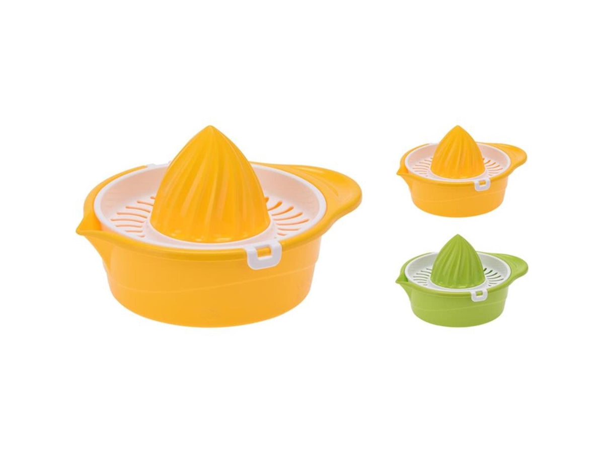 Excelente artículo para el hogar exprimidor de cítricos de plástico de 220 ml disponible en amarillo o verde.