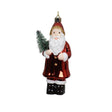 Decoris Colgante navideño Papá Noel plástico Navidad rojo 15cm