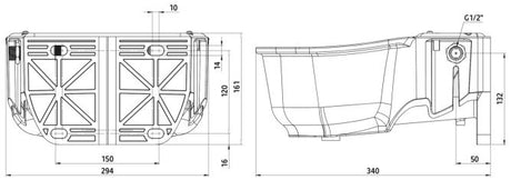 Productos Abi cuenco flotante para beber cuenco flotante de plástico s30 1 2 plástico 5l