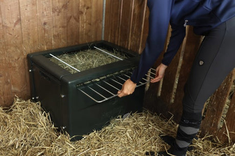 Abi productos caja de heno alimentador lento que ahorra alimento