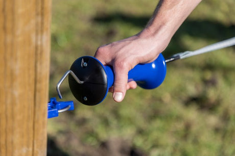 Productos Ako manija de puerta premium acero inoxidable azul con limitador de resorte