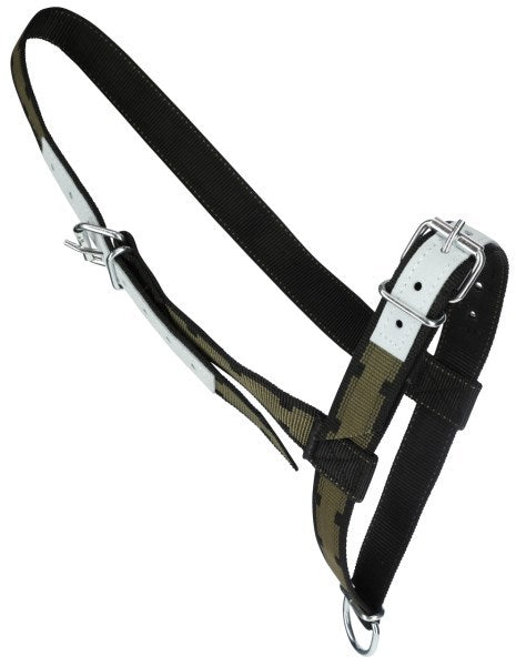 Cabezada de toro nylon con anilla en D