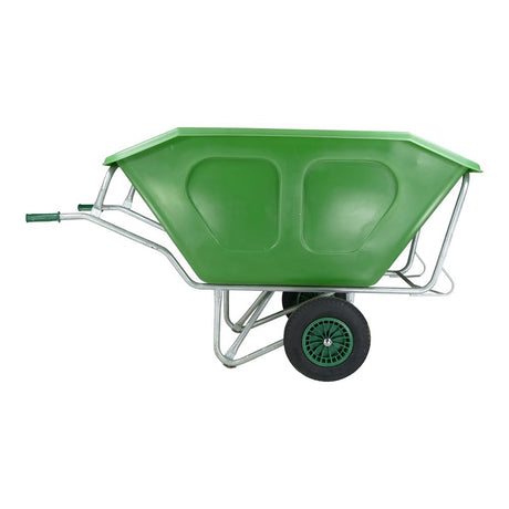 Carretilla Fort Products f s 500l base galvanizada verde 2 ruedas de aire