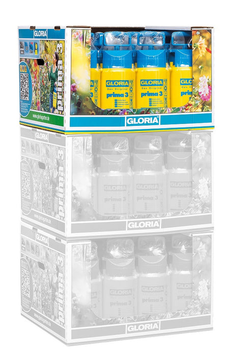 Gloria productos pulverizador a presión fino 3 nudos 3 litros en display