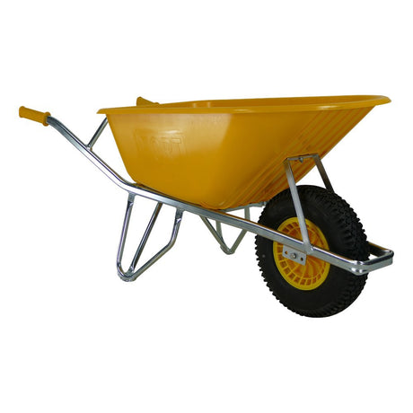 Carretilla Fort Products 100l adoquines amarilla