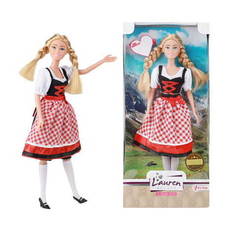 Toi-toys toi toys muñeca adolescente lauren con traje tradicional tirolés