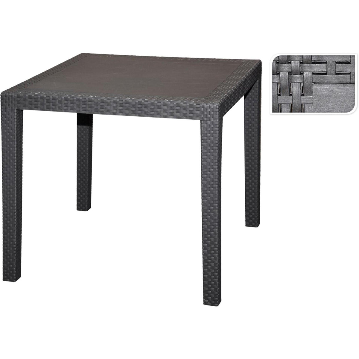 Pro garden mesa de jardín king 80x80cm mesa de jardín king 80x80cm