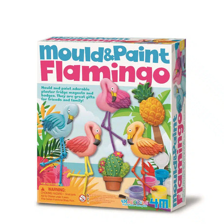 Presa 4m flamencos escayola y pintura con imanes