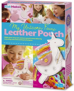 4m haz tu propia bolsa de cuero con forma de unicornio