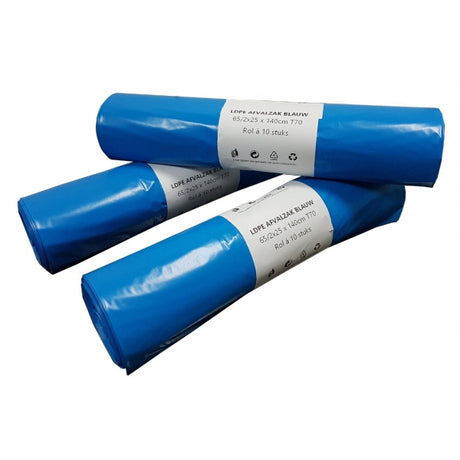 Productos bolsas contenedor ldpe 65 25 x 140cm t 70 azul 240ltr