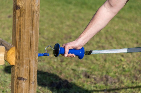 Productos Ako manija de puerta premium acero inoxidable azul con limitador de resorte