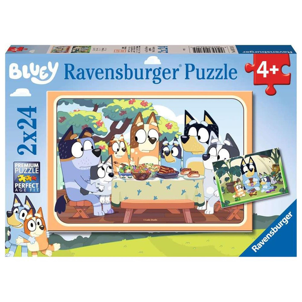 Ravensburger puzzle azulado 2x24 piezas