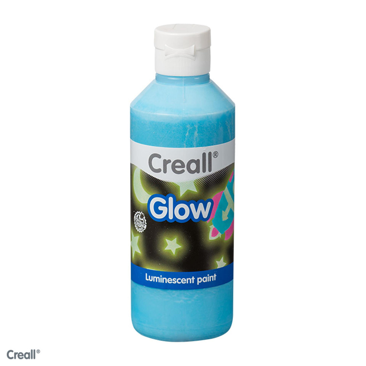 Creall pintura que brilla en la oscuridad azul 250ml